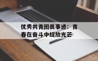 优秀共青团员事迹：青春在奋斗中绽放光芒