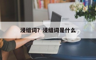 浸组词？浸组词是什么