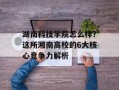 湖南科技学院怎么样？这所湘南高校的6大核心竞争力解析