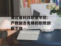湖北省科技职业学院：产教融合先锋的职教创新之路