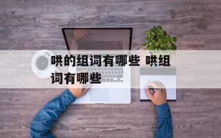 哄的组词有哪些 哄组词有哪些