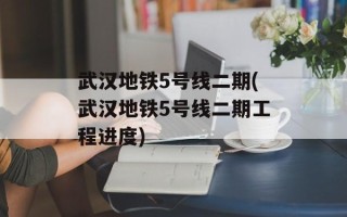 武汉地铁5号线二期(武汉地铁5号线二期工程进度)