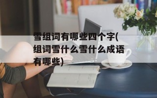 雪组词有哪些四个字(组词雪什么雪什么成语有哪些)