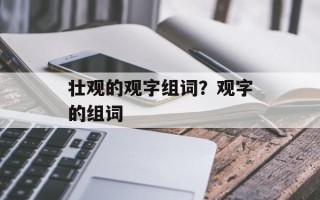 壮观的观字组词？观字的组词