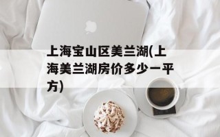 上海宝山区美兰湖(上海美兰湖房价多少一平方)