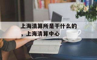 上海清算所是干什么的，上海清算中心