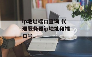 ip地址端口查询 代理服务器ip地址和端口号