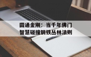 圆通金刚：当千年佛门智慧碰撞钢铁丛林法则