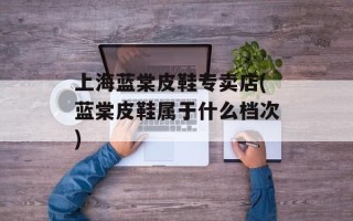 上海蓝棠皮鞋专卖店(蓝棠皮鞋属于什么档次)