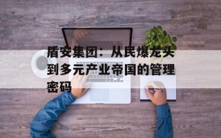 盾安集团：从民爆龙头到多元产业帝国的管理密码