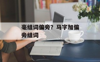 毫组词偏旁？马字加偏旁组词