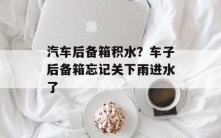 汽车后备箱积水？车子后备箱忘记关下雨进水了