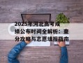 2025年河北高考成绩公布时间全解析：查分攻略与志愿填报指南