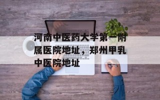 河南中医药大学第一附属医院地址，郑州甲乳中医院地址