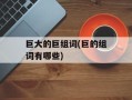 巨大的巨组词(巨的组词有哪些)