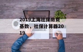 2019上海社保缴费基数，社保计算器2019