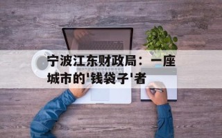 宁波江东财政局：一座城市的'钱袋子'者
