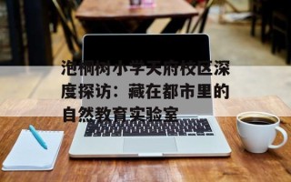 泡桐树小学天府校区深度探访：藏在都市里的自然教育实验室