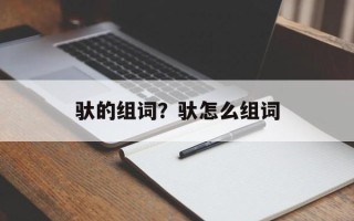 驮的组词？驮怎么组词