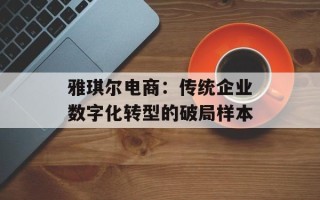 雅琪尔电商：传统企业数字化转型的破局样本