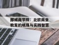 挪威商学院：北欧商业教育的明珠与实践智慧