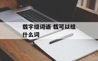 载字组词语 载可以组什么词