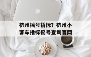 杭州摇号指标？杭州小客车指标摇号查询官网