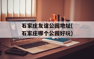 石家庄友谊公园地址(石家庄哪个公园好玩)