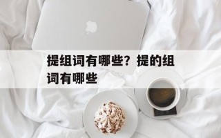 提组词有哪些？提的组词有哪些