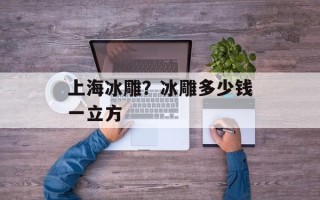 上海冰雕？冰雕多少钱一立方