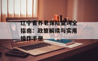 辽宁省养老保险查询全指南：政策解读与实用操作手册