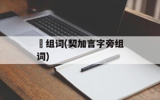 揳组词(契加言字旁组词)