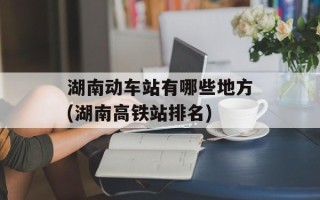 湖南动车站有哪些地方(湖南高铁站排名)