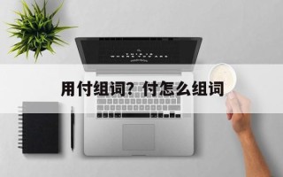 用付组词？付怎么组词