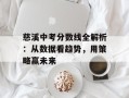 慈溪中考分数线全解析：从数据看趋势，用策略赢未来