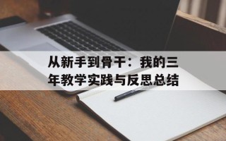 从新手到骨干：我的三年教学实践与反思总结
