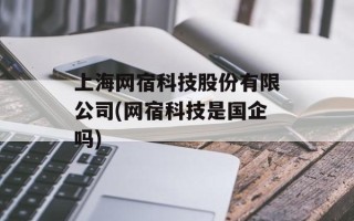 上海网宿科技股份有限公司(网宿科技是国企吗)