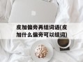 皮加偏旁再组词语(皮加什么偏旁可以组词)