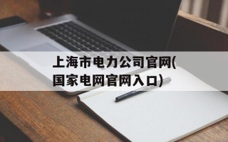 上海市电力公司官网(国家电网官网入口)