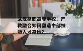 武汉高职高专学校：产教融合如何塑造中部技能人才高地？