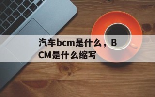 汽车bcm是什么，BCM是什么缩写