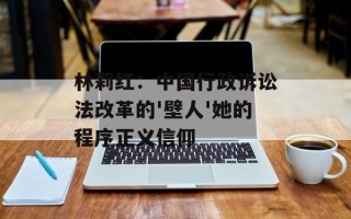 林莉红：中国行政诉讼法改革的'壁人'她的程序正义信仰