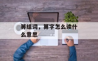 箅组词，箅字怎么读什么意思