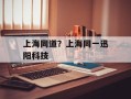 上海同道？上海同一迅阳科技