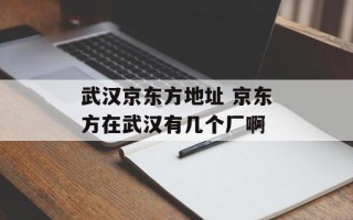 武汉京东方地址 京东方在武汉有几个厂啊