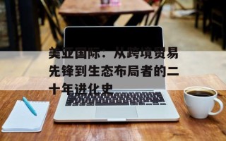 美亚国际：从跨境贸易先锋到生态布局者的二十年进化史