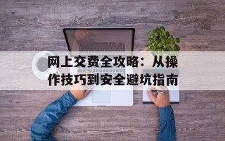 网上交费全攻略：从操作技巧到安全避坑指南