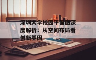深圳大学校园平面图深度解析：从空间布局看创新基因