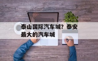 泰山国际汽车城？泰安最大的汽车城