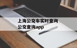 上海公交车实时查询 公交查询app